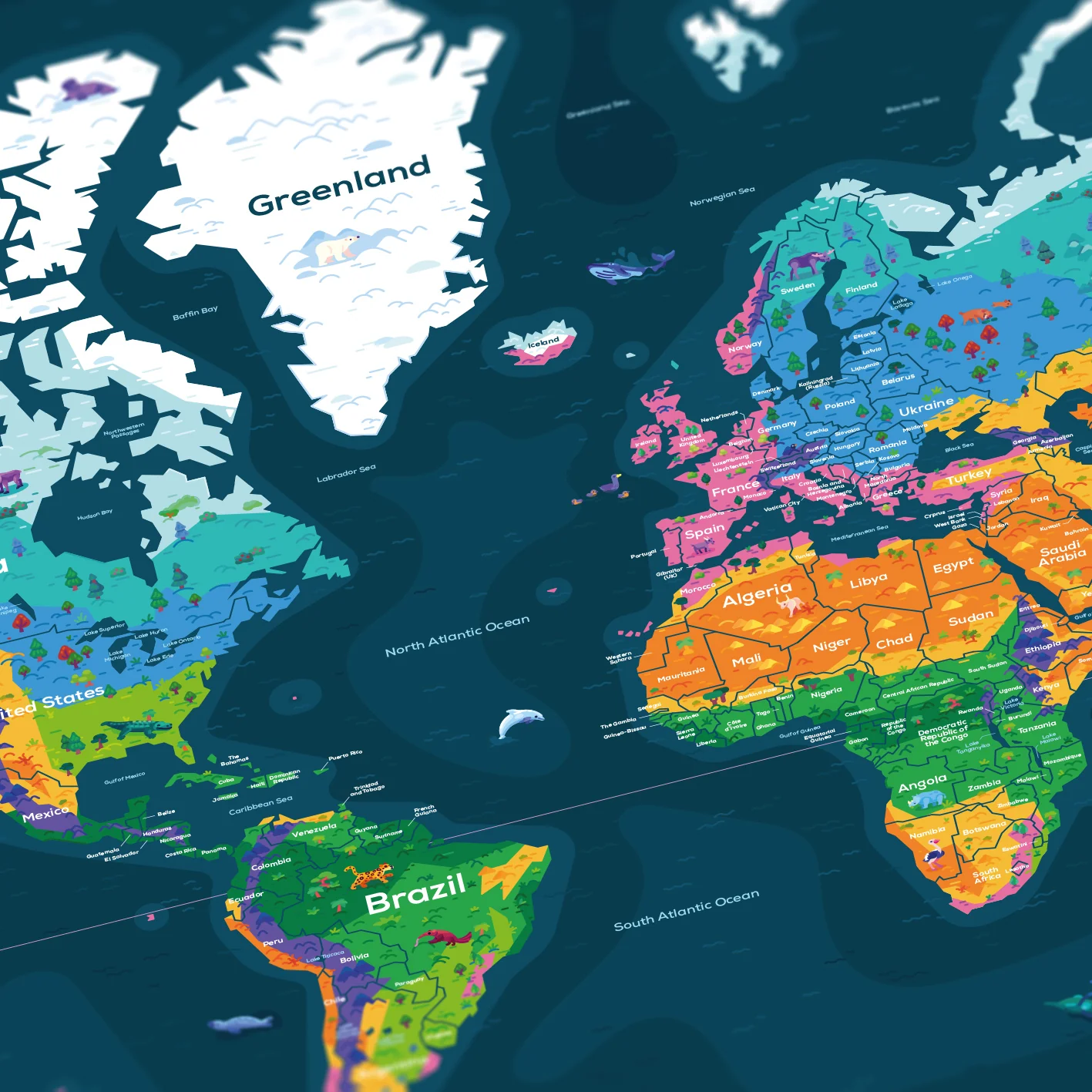 World Map Poster - Image 4
